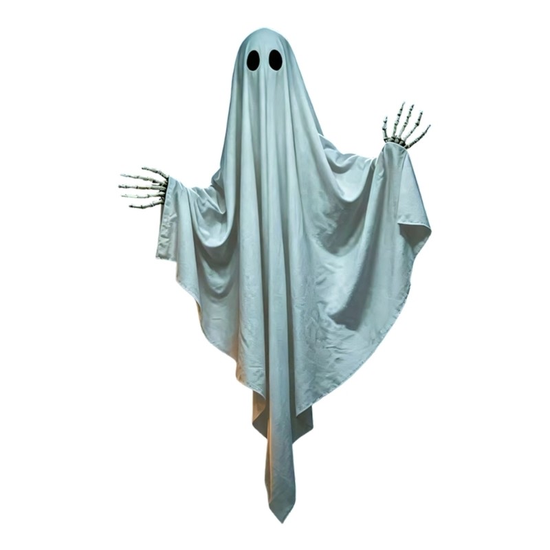 Halloween Scary Hanging Decoration Plastic Fabric Specters Figure For Atmosphere