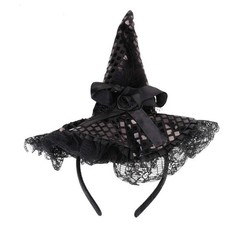Halloween Witch Hat Headband for Halloween Costume Dress up Party Supplies (B…