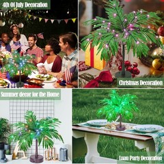 Compact 28 Color LED Palm Tree – Perfect Table Decor for Parties & Holidays