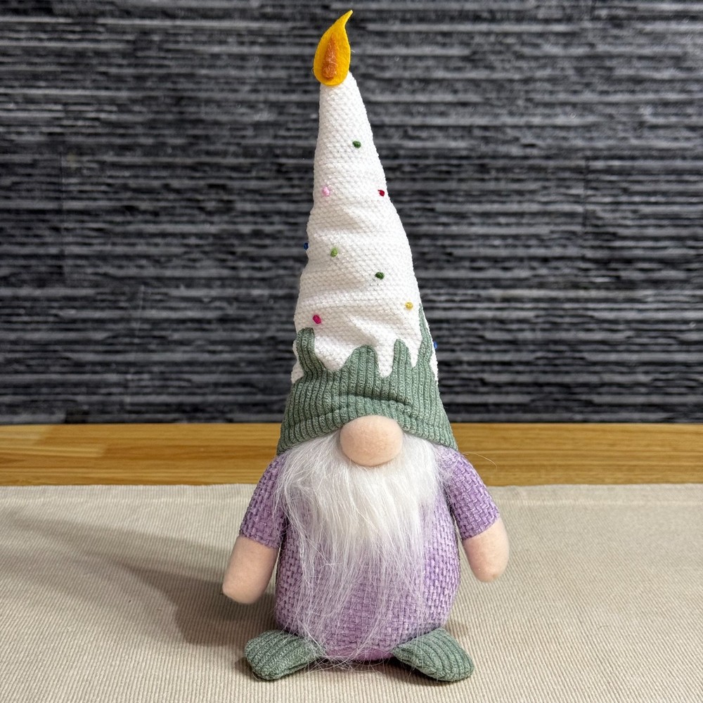 Handmade Knitted Birthday Gnome Plush Doll Party Birthday Decor 1Pcs Gift Gnome
