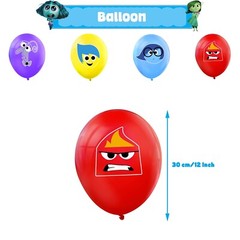 Inside Out Birthday Party Supplies Set Balloon Banner Cake Toppers US Stock