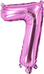 Moana 7th Birthday Party Foil Balloons Set Girl Pink Blue Ocean