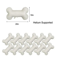 29» Dog Bone Balloon For Animal Pets Puppy Decorations, 12pcs Beige Doggy Bo…