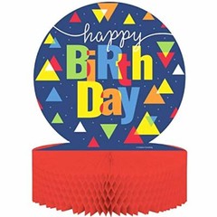 Creative Converting 324639 Geo Pop Honeycomb Center Piece Party Supplies, Multic
