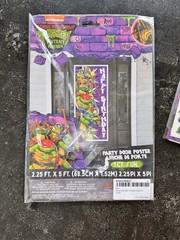 TMNT Ninja Turtles Party Bundle – Tattoos, Stickers, Poster TMNT Birthday Decor