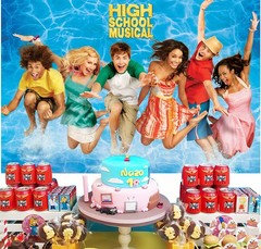 High School Musical Party Supplies Backdrop Banner Birthday Gift Theme Party