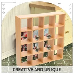 Miniature Wooden Storage Rack Mini House Furniture Mini House Accessory