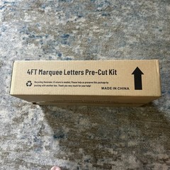 4’ Marquee Letter M. Pre Cut Kit