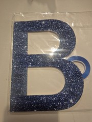 Navy Blue Happy Birthday Banner 7″