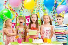 BELECO Birthday Polyester Fabric Backdrop, 5x3ft, Includes Happy Birthday Decora