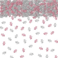 100pcs Ballerina Confetti, Pink Glitter Ballet Shoes Paper Confetti, Ballet Them