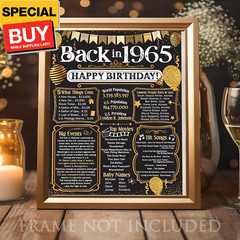 60th Birthday Party Decorations for 60th Birthday (Sixty) – Remembering The Year