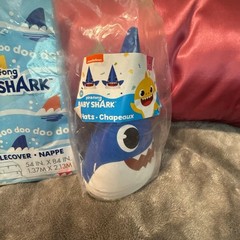 Pinkfong Baby Shark Nickelodeon Party Set (2 Tablecovers & 1 Pack of Party Hats)