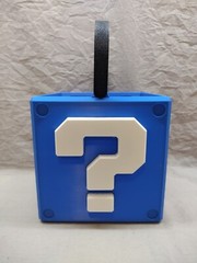 Super Mario Question Block Bucket Storage Container – Nintendo Decor Blue