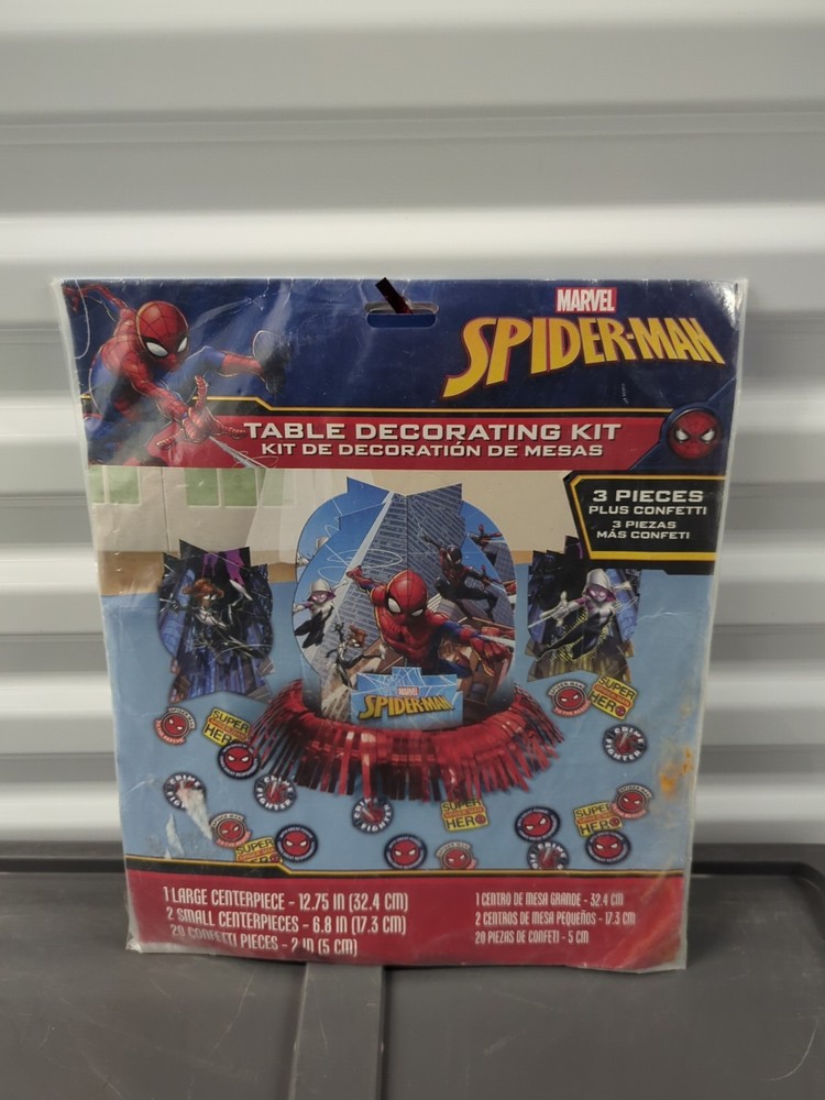 Spider-Man Table Decorating Kit Centerpiece Boys Birthday Party Supply SPIDERMAN