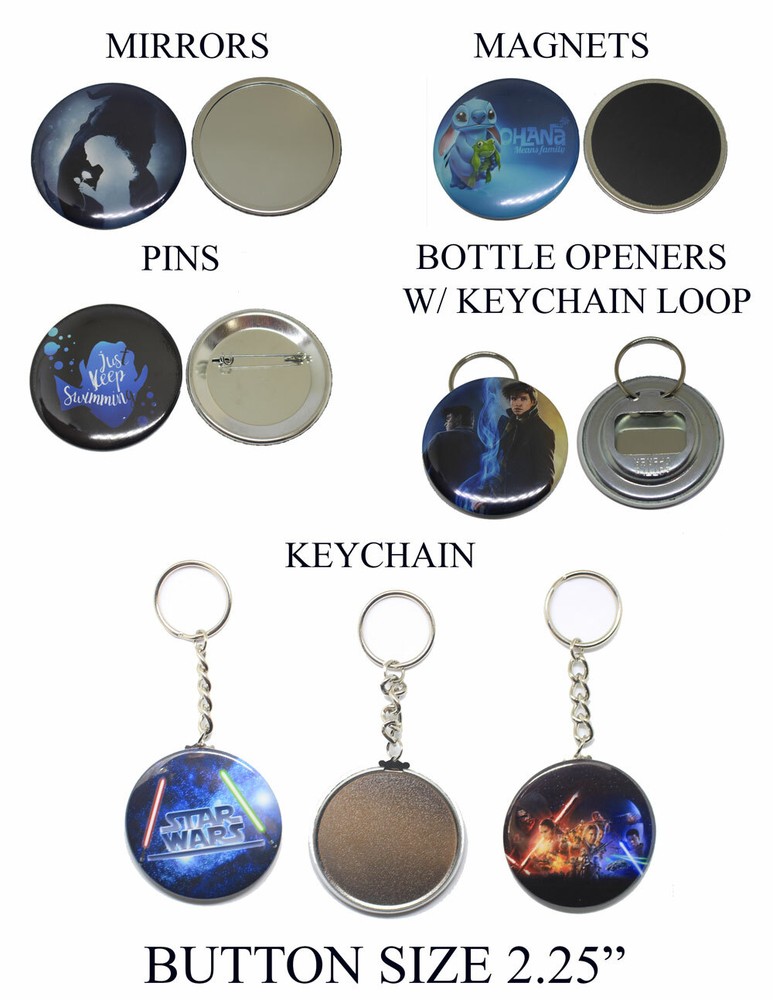 ONE – 2.25″ PIN, MIRROR, BOTTLE OPENER, KEYCHAIN OR MAGNET – PARTY BIRTHDAY