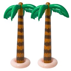 2PCS Inflatable Coconut Palm Tree Beach Pool Hawaiian Party Balloon Decor