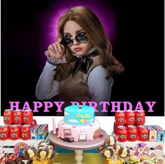 M3GAN Party Supplies Backdrop Banner Poster Vinyl Horror Theme Birthday Gift