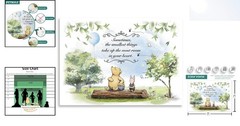 Durable 7x5ft Winnie Bear Vinyl Backdrop for Baby Celebrations & Photography