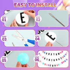 103 Pcs DIY Classroom Back to Banner Decor Set Giant Friendship Bracelet Lei …