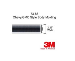 320″ Chrome Black Side Body Trim Molding Replace for 1973-1987 Chevy GMC Truck