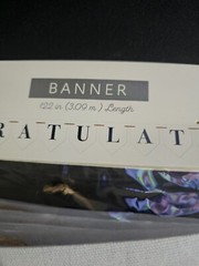 Congratulations Hanging Banner – 122 Inch – NEW TARGET BULLSEYE PLAYGROUND STOCK