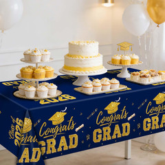 Graduation Decorations 2026, 2 Pack Graduation Tablecloths, Congrats Grad Dispos