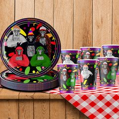 Gorilla tag Party Supplies happy birthday centerpiece decoration gift box favor