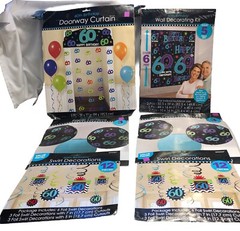 60th birthday party decorations Amscan -A4