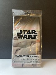 3 NIP Star Wars The Mandalorian Baby Yoda Plastic Table Cover 54″ X 84″ Party