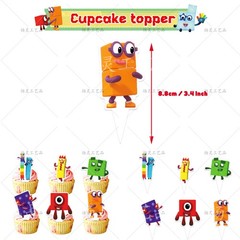 Cartoon Numberblocks Birthday Party Decoration Banner Balloon Supplies Kids Gift