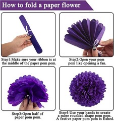 Purple 60Th Birthday Decorations for Women – Back in 1966 Backdrop, Banner, Swir