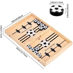 Wooden Fast Sling Puck Board Game Foosball Chess Hockey Snakes & Ladders Game