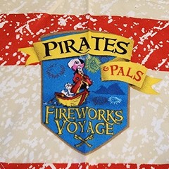 12 DISNEY Magic Kingdom PIRATES & PALS Fireworks Show Bandana CAPT HOOK