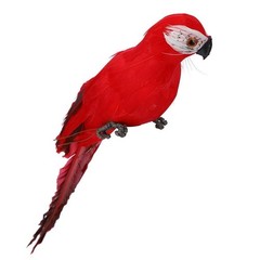 Simulation Feather Macaw Garden Home Decoration Fake Bird