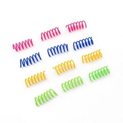 Colorful 12 Pcs Cat Spring Toys for Kittens and Adult Cats Interactive