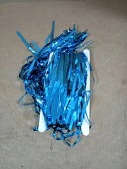 2 Pieces 3.2ftx6.5ft Light Blue Foil Curtain Decoration British Party Props New