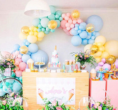 105Pcs Pastel Balloons Arch Garland Kit 5″ 10″ 12″ 18 Inch Macaron Color Pastel