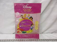 Disney princess scene setters Happy Birthday wall decoration over 5′ tall fun