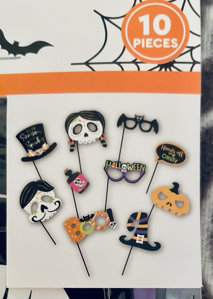 Day Of Dead Photo Props 10 Piece