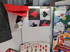 Casino Game Night Decorations Chip Trays Visors Tablecloths, Banners Backdrop