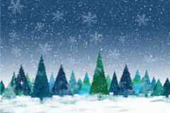 Large Poster Print Laminated Christmas Tree Theme Backdrop Scene Setter Any Text