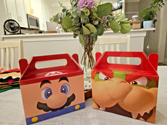 Video Games Mario Party Supplies Birthday Decor Statute Party Favor Bag Mask