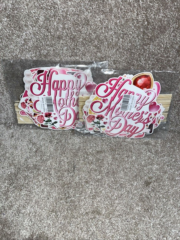 2 Pack 30 PCS Mother’s Day Photo Booth Props for Family Pictures Party Supplies