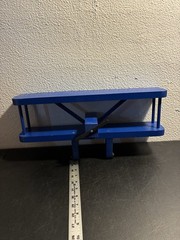 Wooden Airplane Shelf Blue Wall Hanging 18″ Decorative Handmade