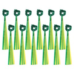 Rainbow Dance Ribbons, Wrist Streamers 20″ & 12 Pcs & Green & Yellow