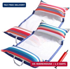 FindUWill Fabric Pool Hammock Floats, XL, 2Pack Inflatable Water Hammocks Floati