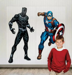 Marvel Avengers Scene Setter Backdrop Captain America & Black Panther (5 Ft) 2pc