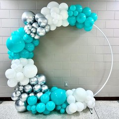 Teal Blue Balloons, 50Pcs Metallic Teal and Silver Balloons, Turquoise Light …