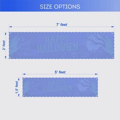 Custom Halloween Haunted House Banner Personalized Vinyl Party Backdrop for Yard
